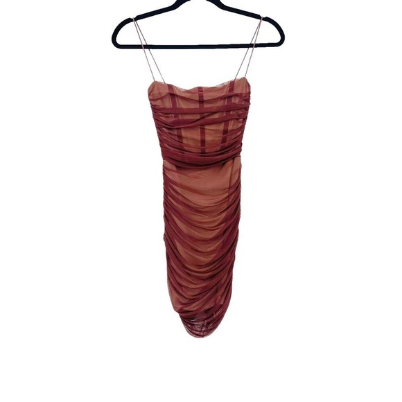 Nookie Chocolate Mecca Mini Dress Size S NWOT - Picture 4 of 10